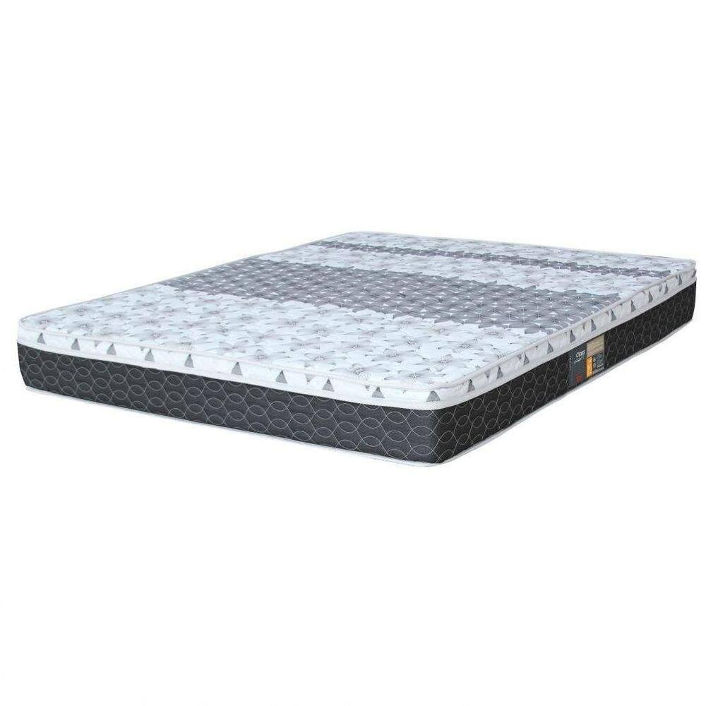 Colchão Casal King Mola Class Bonnel New Euro 180x200x25cm Branco/cinza - Castor
