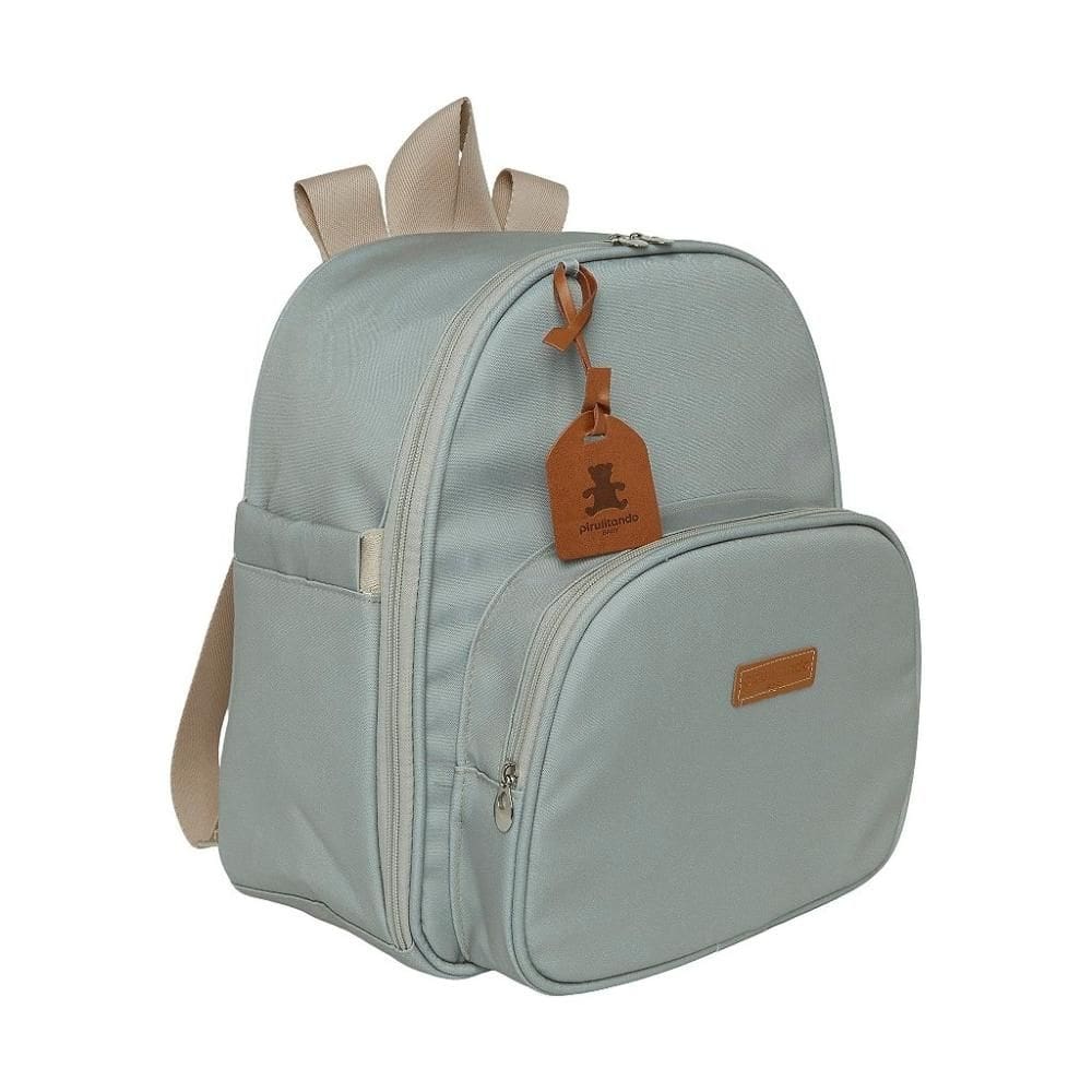 Mochila de Maternidade Pirulitando Baby Cuidado Verde