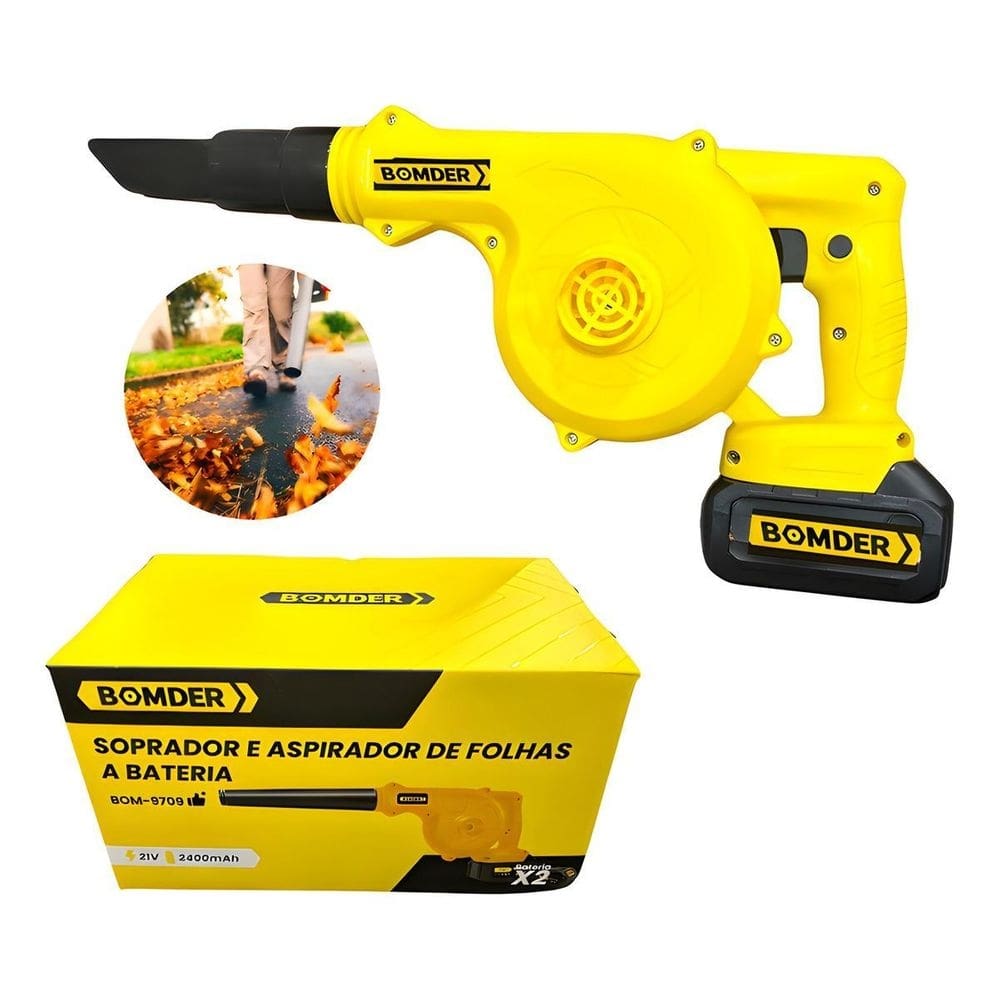 Soprador De Folhas Portátil 48V Aspirador Elétrico 2200W
