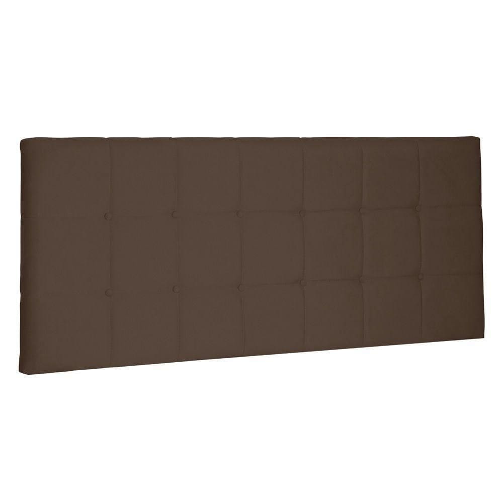 Cabeceira Painel Estofada Box Casal 140cm Suede Caramelo