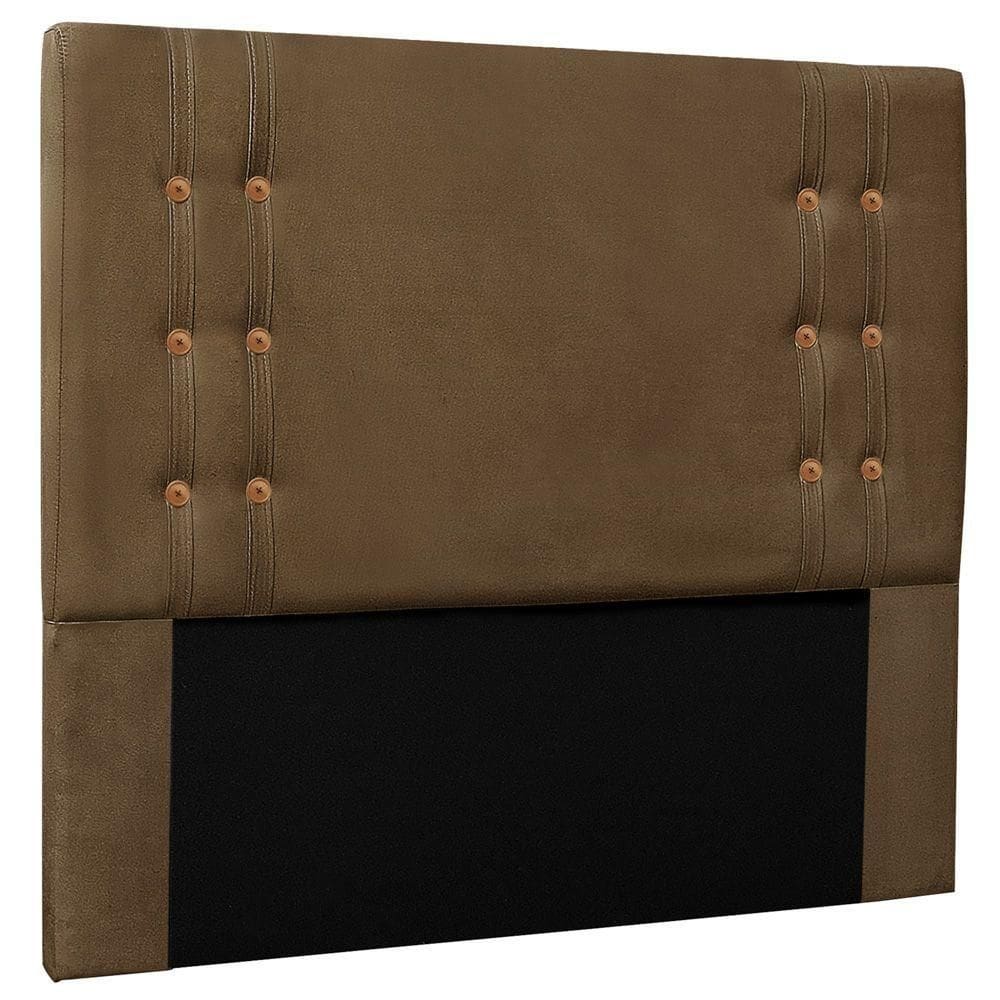 Cabeceira Estofada Box Casal King Size 195cm Caramelo