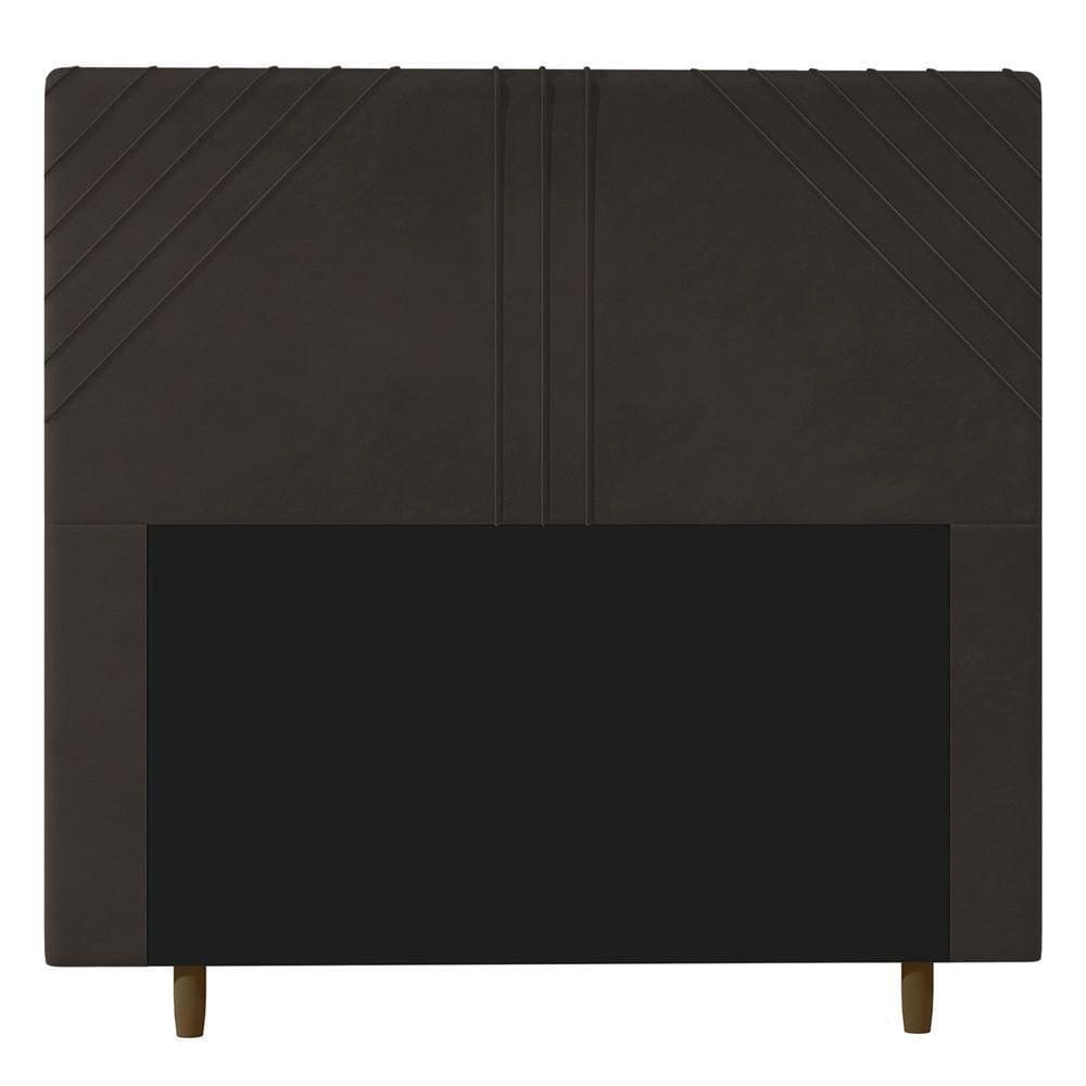 Cabeceira Cama Box Solteiro Lisboa 90Cm Marrom