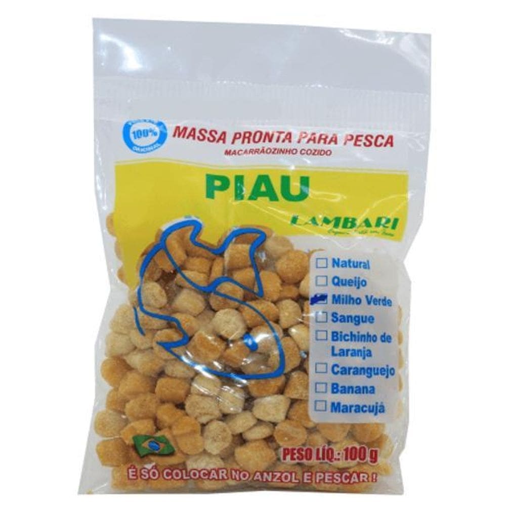 Massa Pesca Sabor Milho Verde Isca Piau Pesqueiro Rio Lago