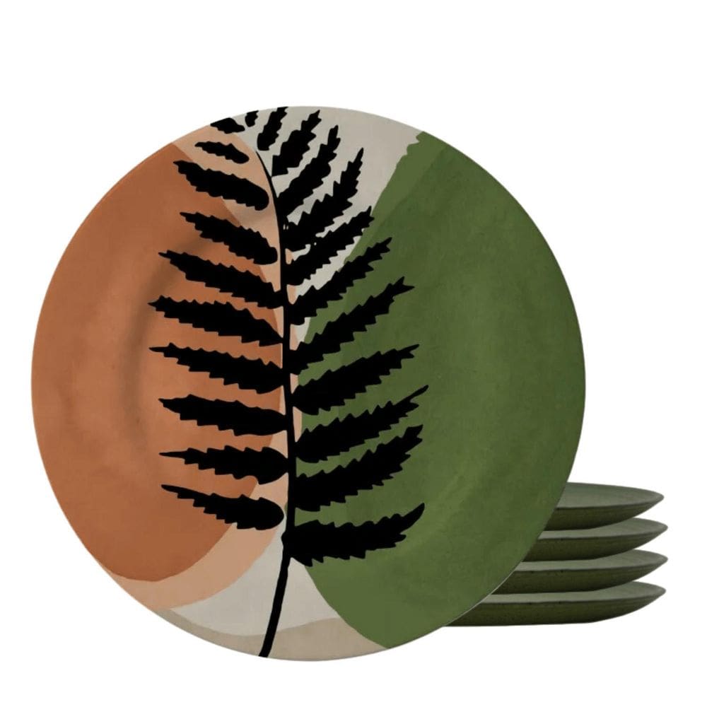 Jogo 4 Pratos De Sobremesa Cerâmica 20Cm Alleanza Atlântica