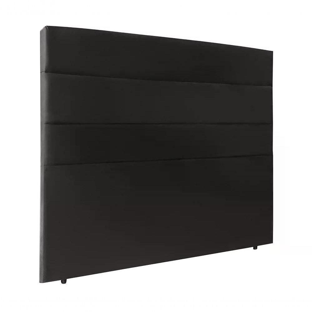 Cabeceira Queen 160cm Bia Suede Preto Id Suede Preto