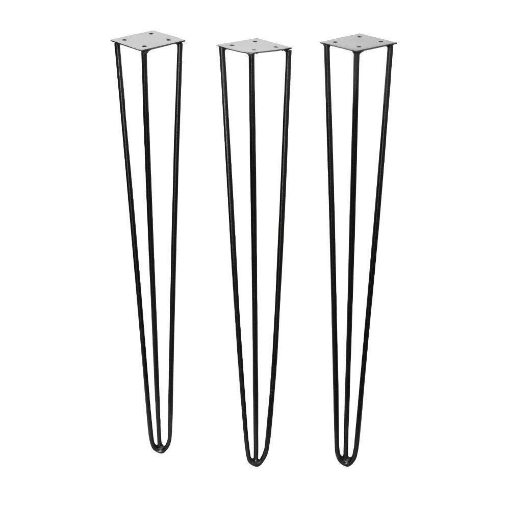 Pé De Ferro Hairpin Legs 50 Cm Preto