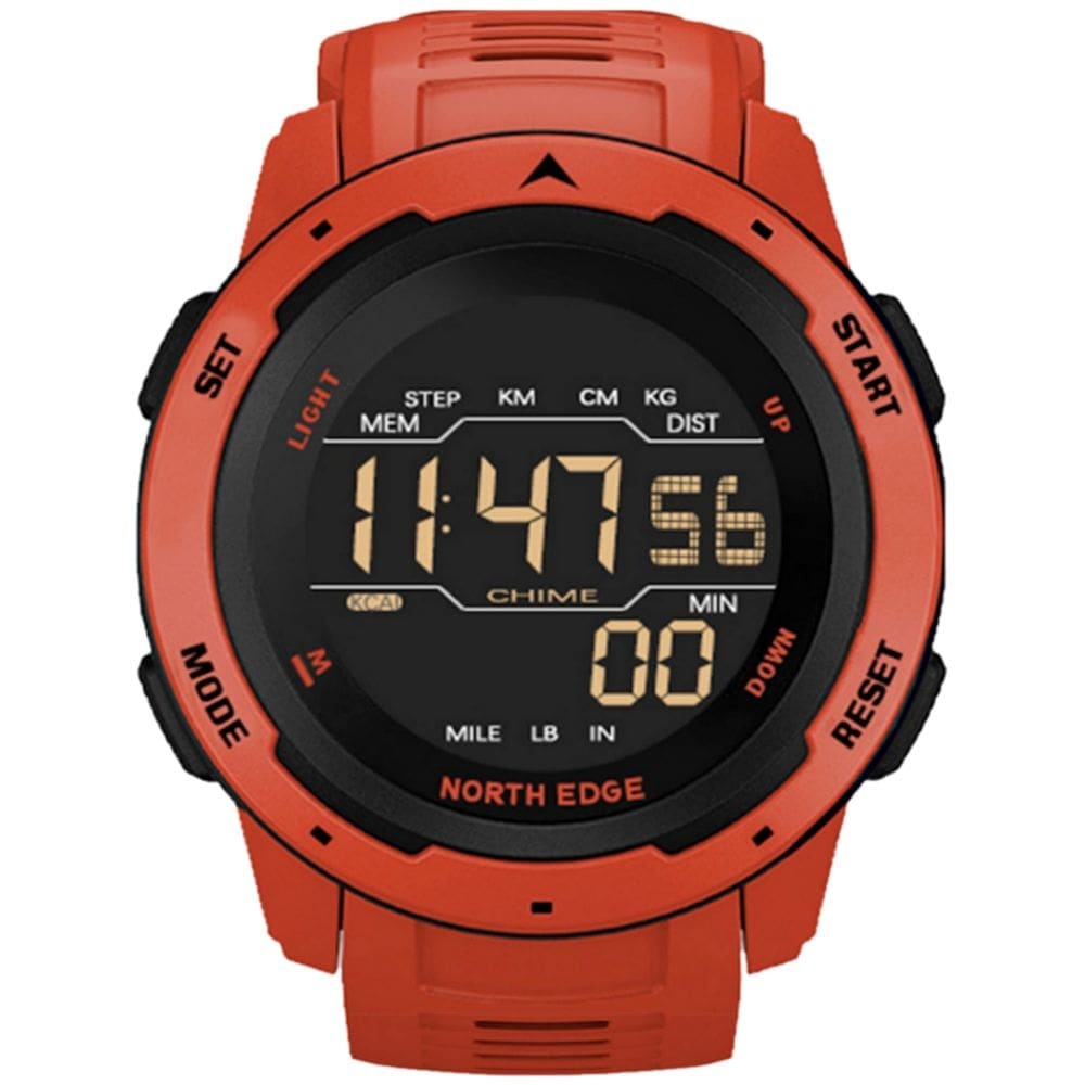 Relógio de Pulso Digital Mars NORTH EDGE Impermeável 50m Esportivo