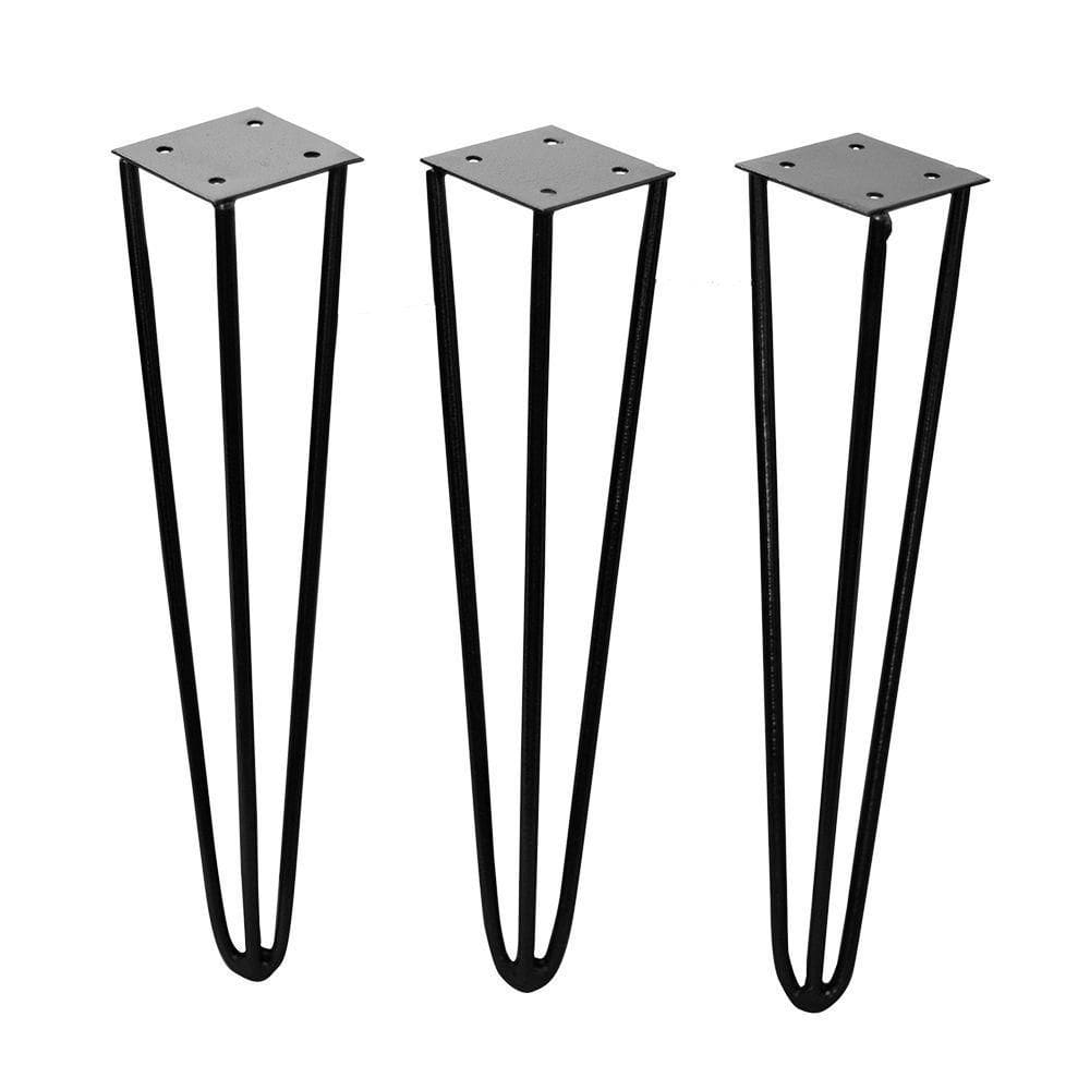 Pé De Ferro Hairpin Legs 30 Cm Preto