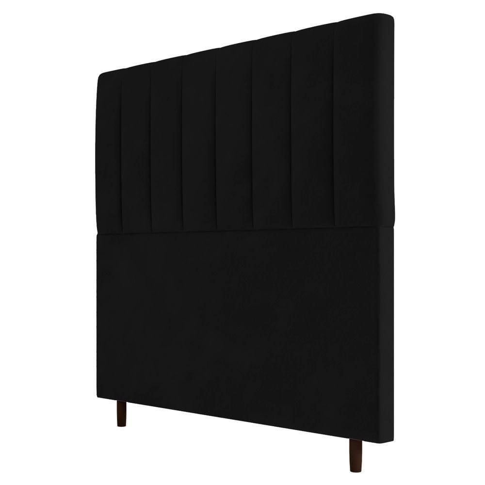 Cabeceira Cama Box Casal King Size Itália 193cm Preto