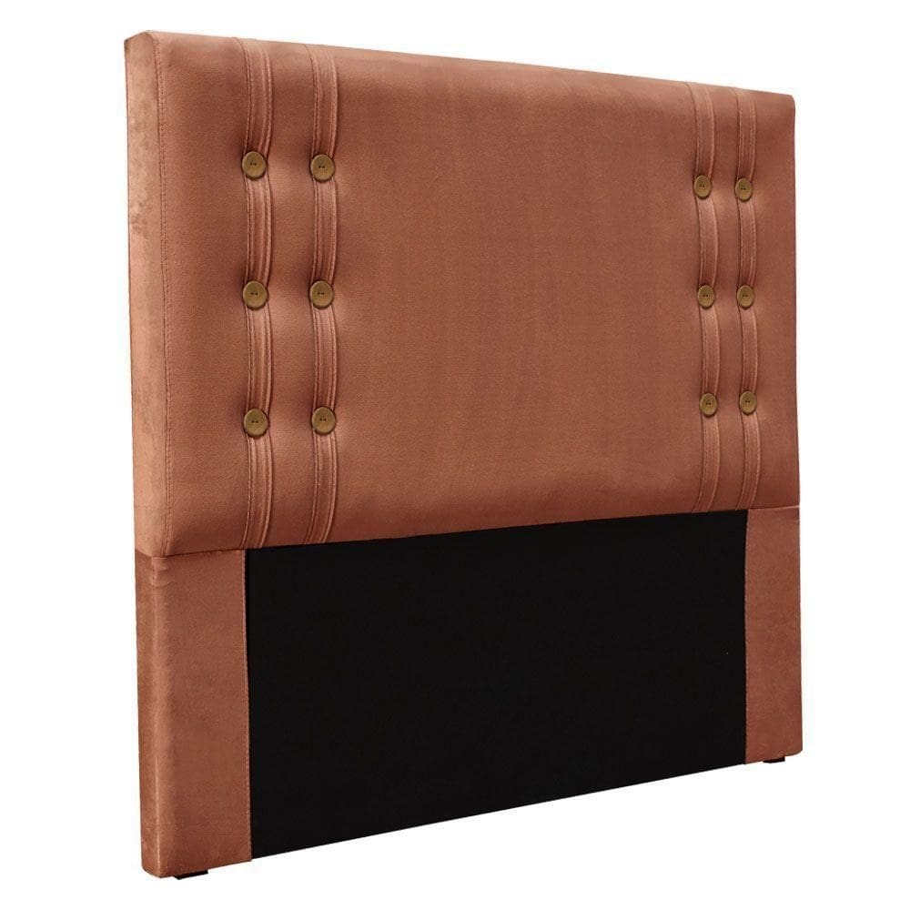 Cabeceira Solteiro 0,90m Genova Veludo Cobre Pallazio