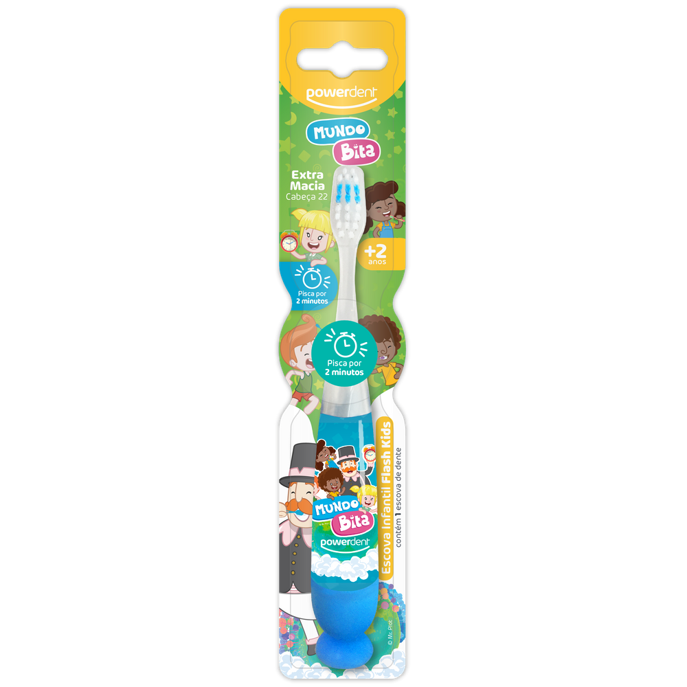 Escova De Dente Infantil Flash Mundo Bita