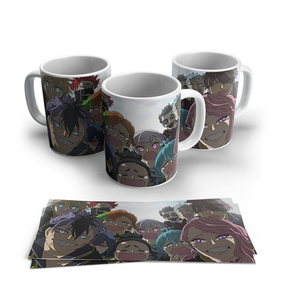 Caneca de Porcela Anime Black Cover Modelo 13
