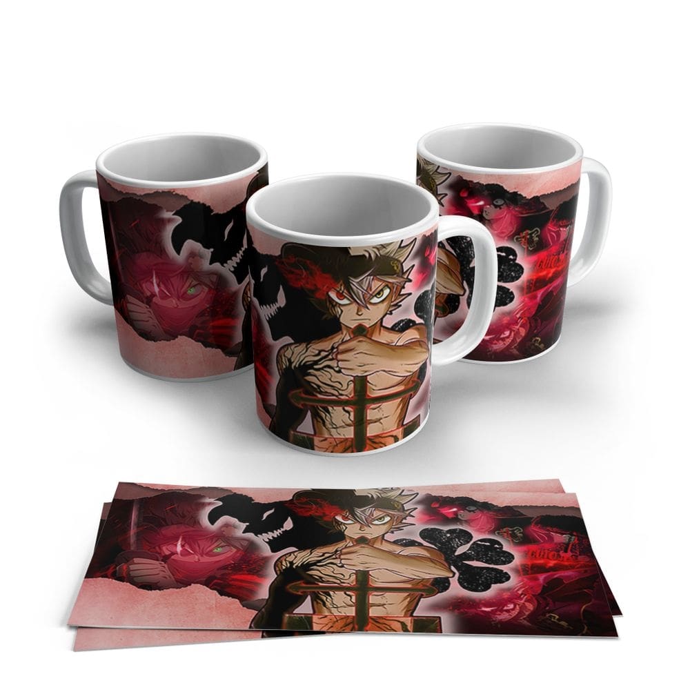 Caneca de Porcela Anime Black Cover Modelo 18