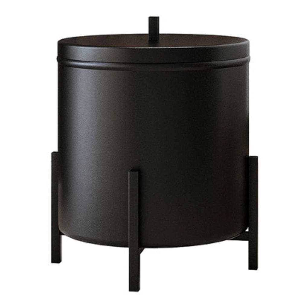 Lixeira Cesto De lixo Para Banheiro Cozinha Level Preto