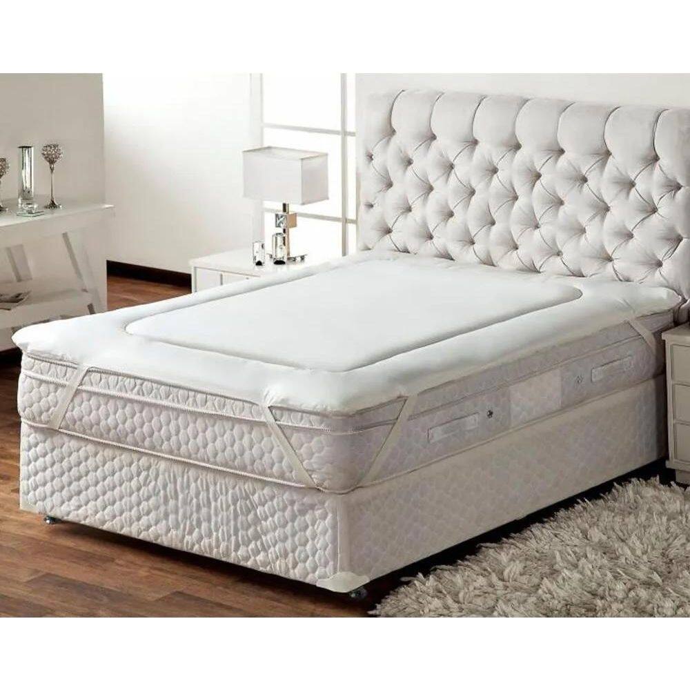 Protetor Colchão Casal Pillow Top Toque Aveludado 140X190Cm