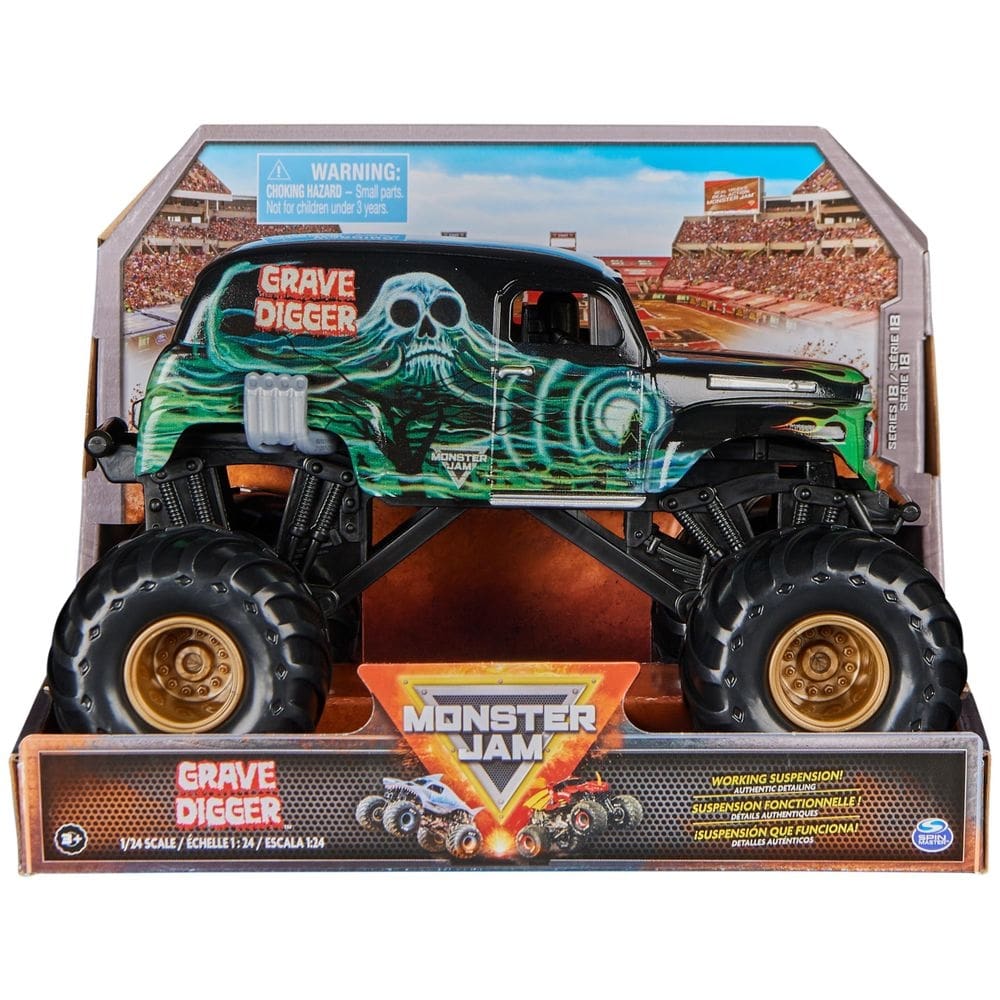 Monster Truck fundido sob pressão para colecionador Monster Jam Grave Digger 1: