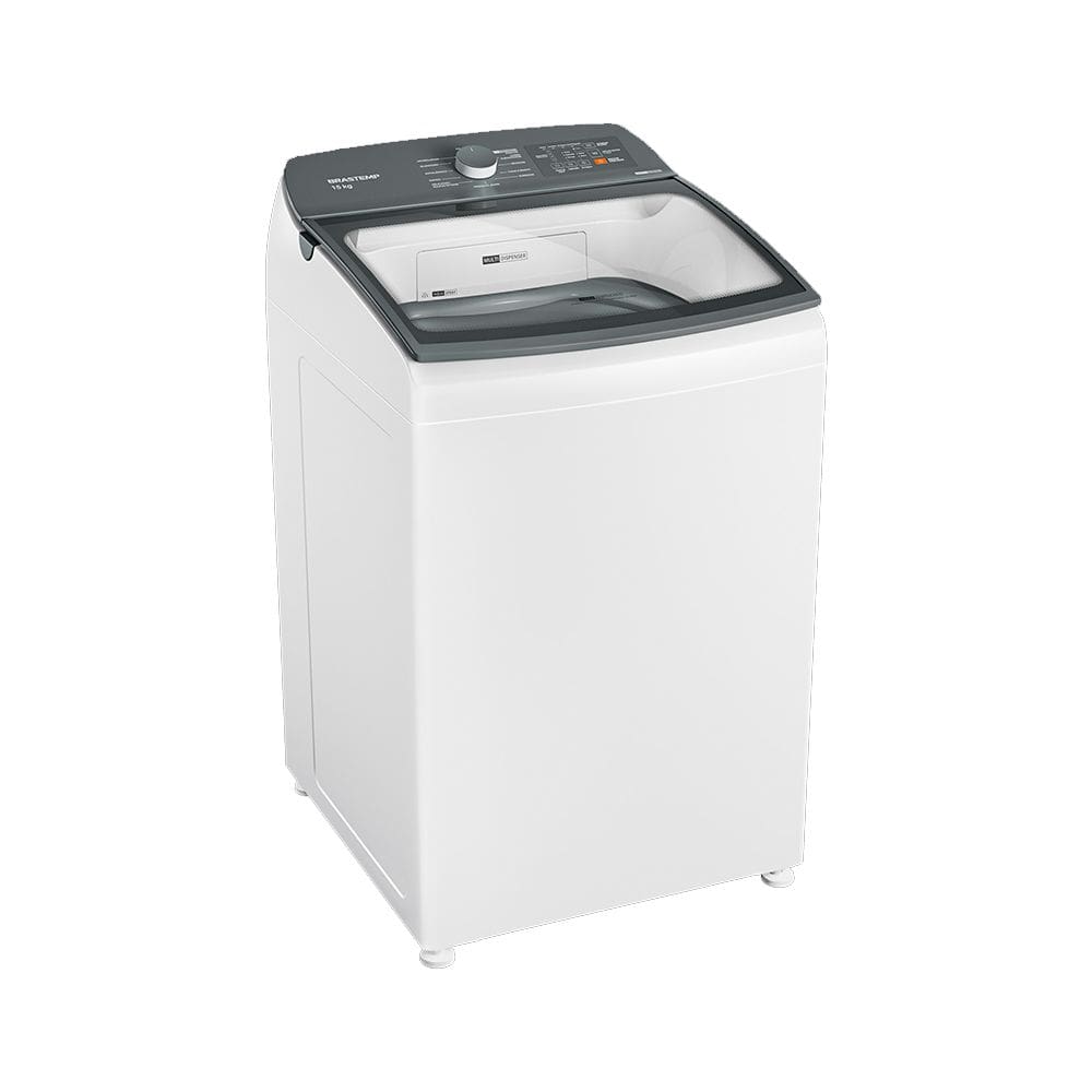 Máquina de Lavar Brastemp 15 Kg BWF15AB Ciclo Tira Manchas Advanced e Ciclo Antialérgico Branca 110V