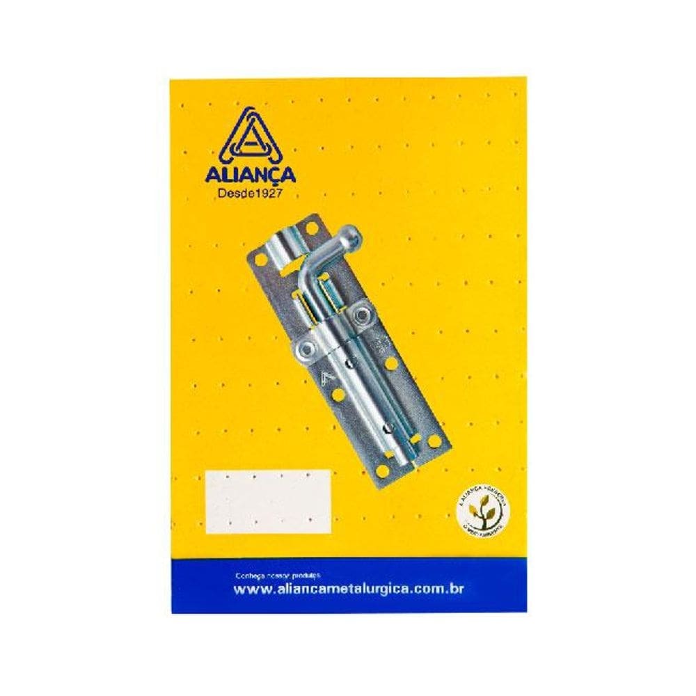 cartela fecho pedreze redondo zincado 102mm alianca
