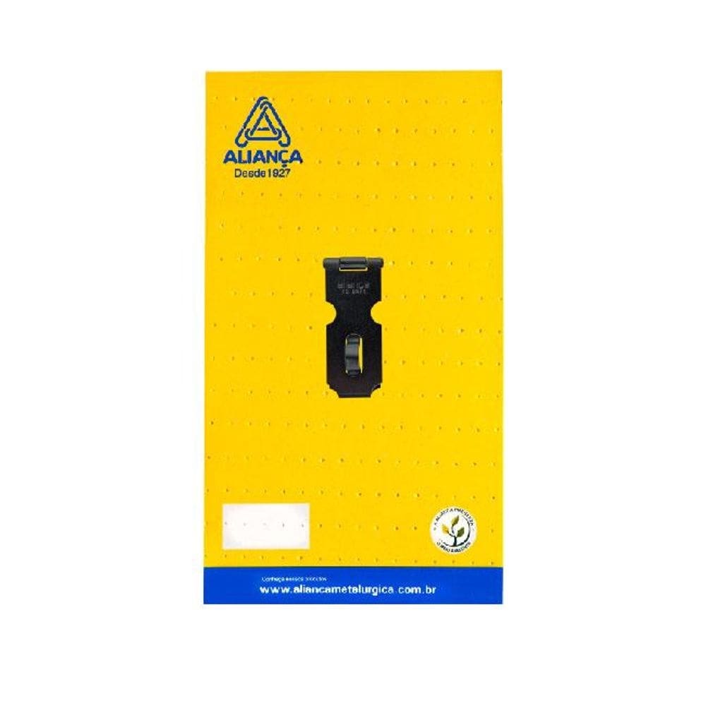 cartela porta cadeado 51mm preto fosco cartela alianca
