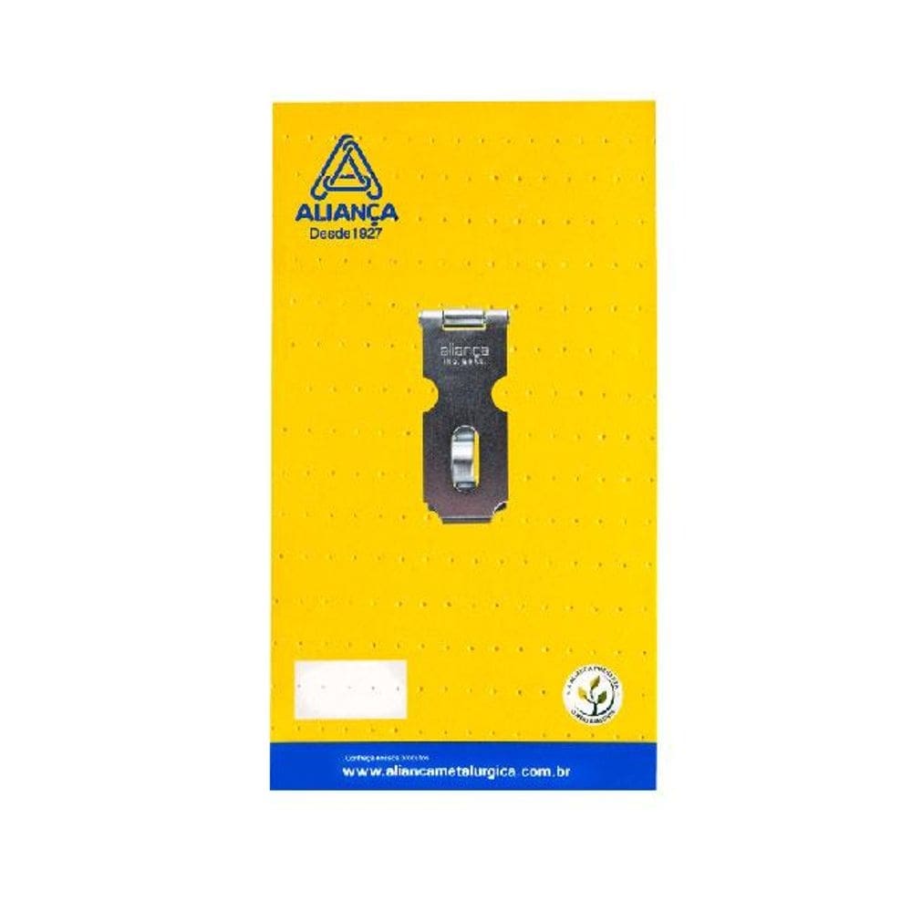 cartela porta cadeado 63mm zincado cartela alianca