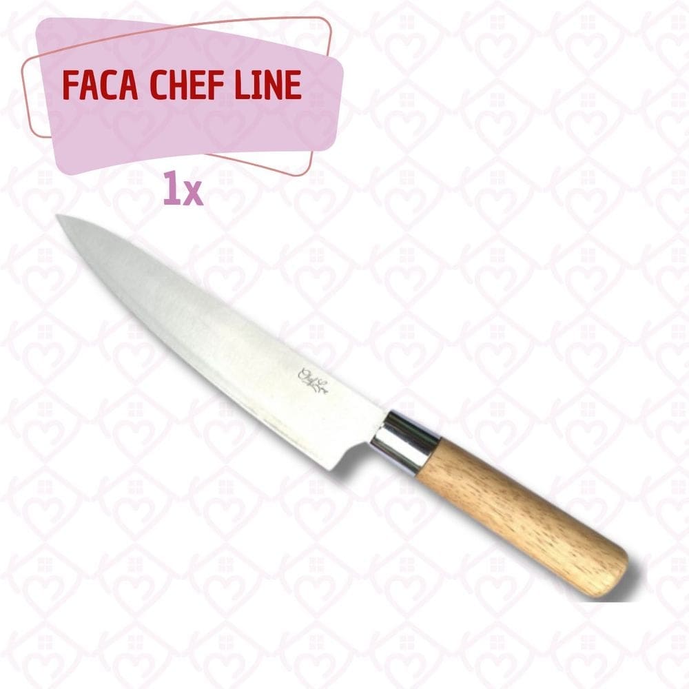 Faca Chefline Sushi Japa Ultracorte 33cm Aço Inox 1 Unidade