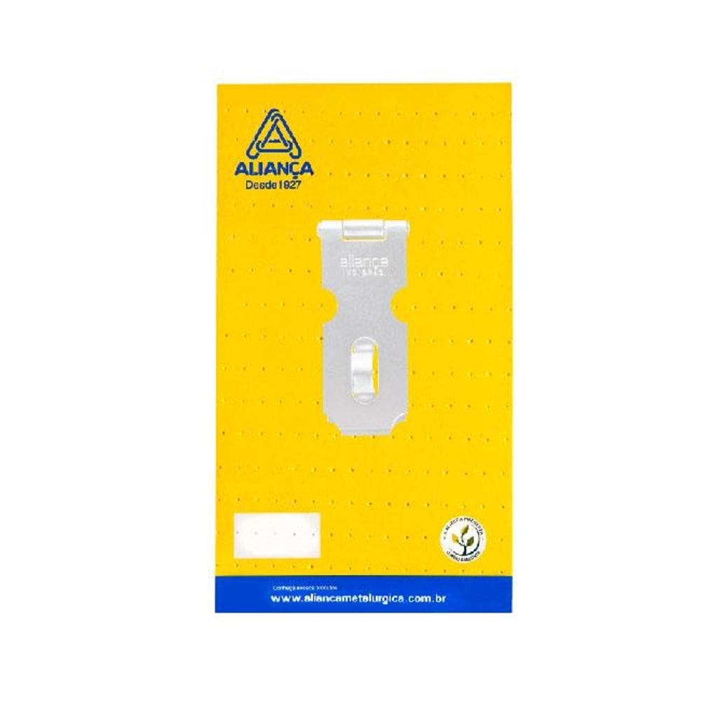 cartela porta cadeado 89mm branco cartela alianca