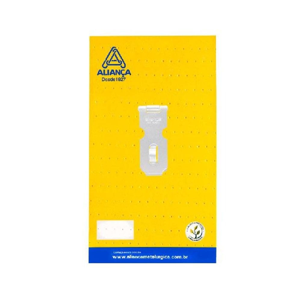 cartela porta cadeado 63mm branco cartela alianca