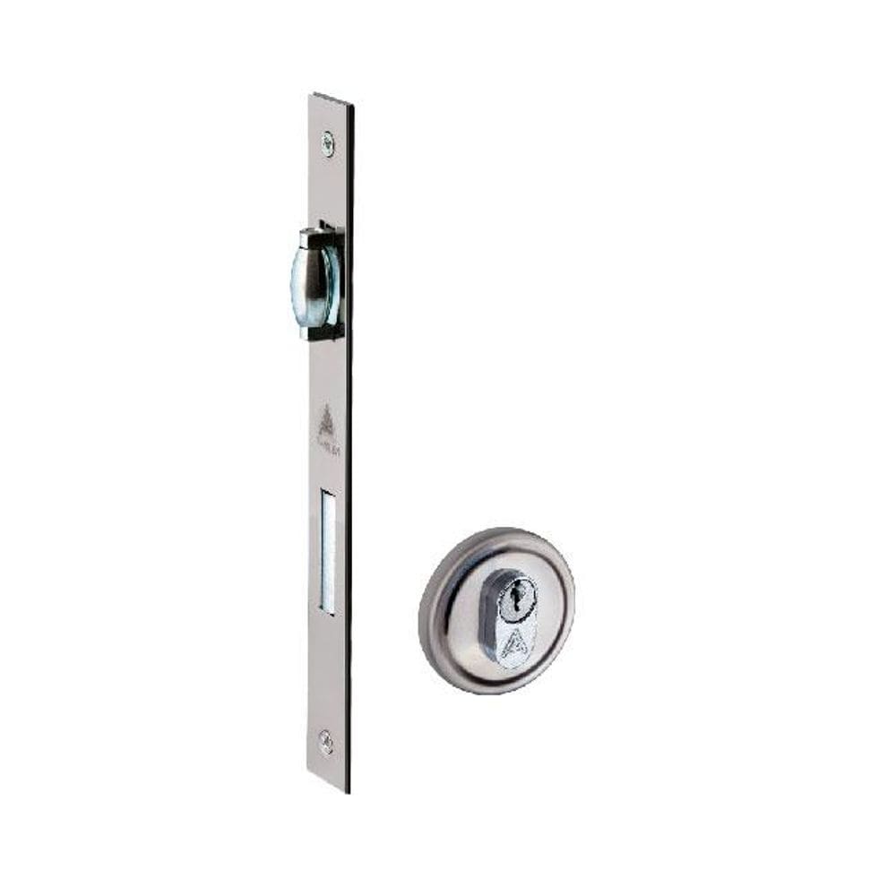 fechadura rolete roseta 55mm cromado alianca