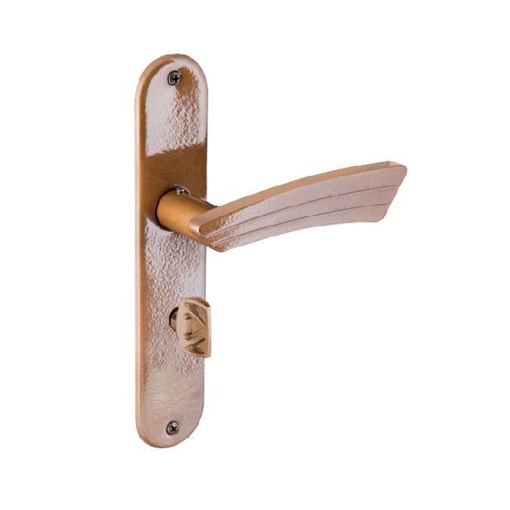 fechadura banheiro pop 40mm espelho bronze latonado fosco alianca
