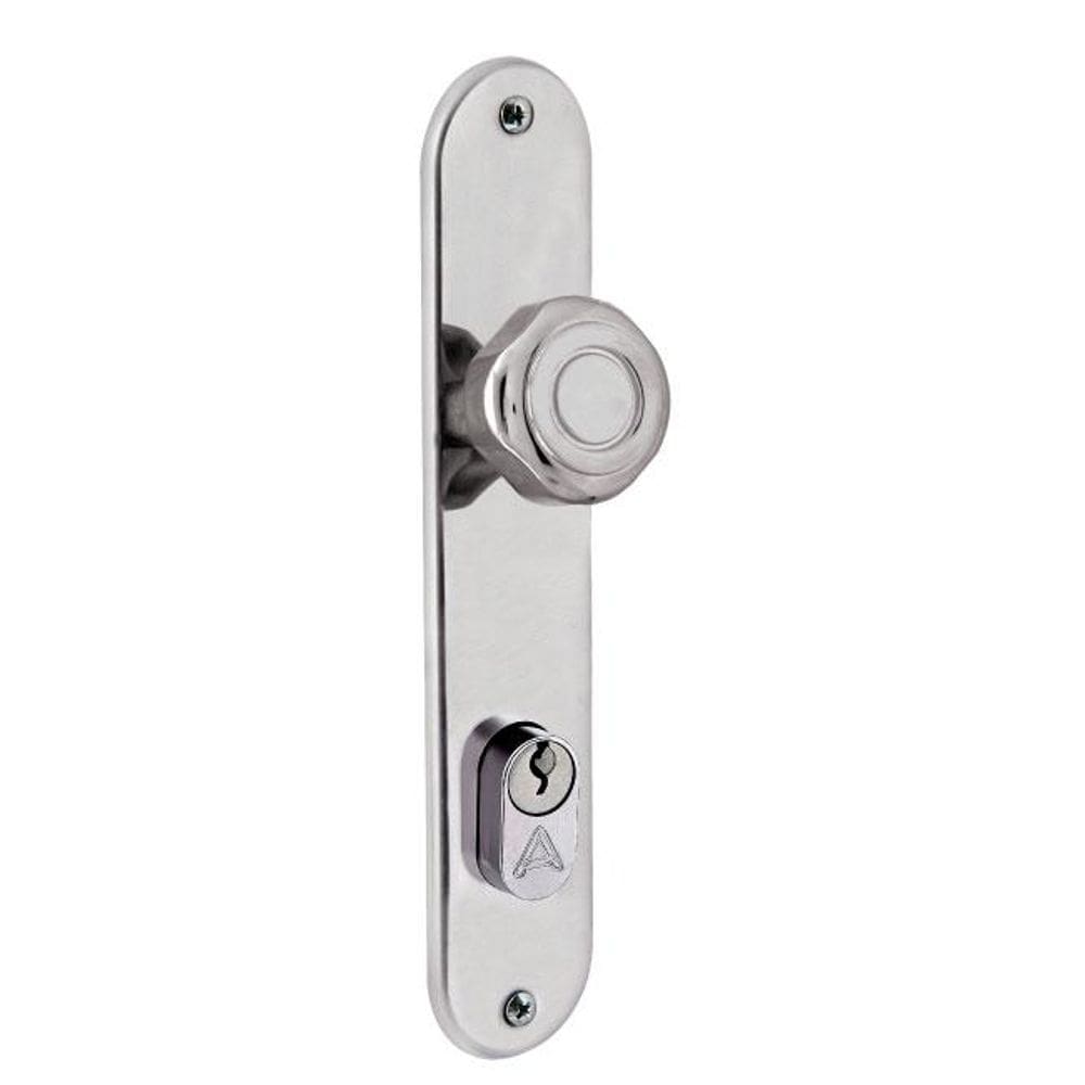 fechadura entrada inox premium bola 40mm polido alianca
