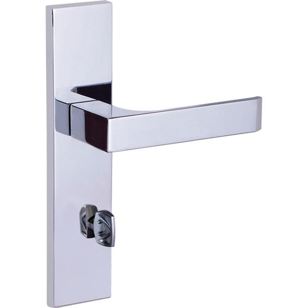 fechadura banheiro quadratta reta espelho 55mm cromado alianca
