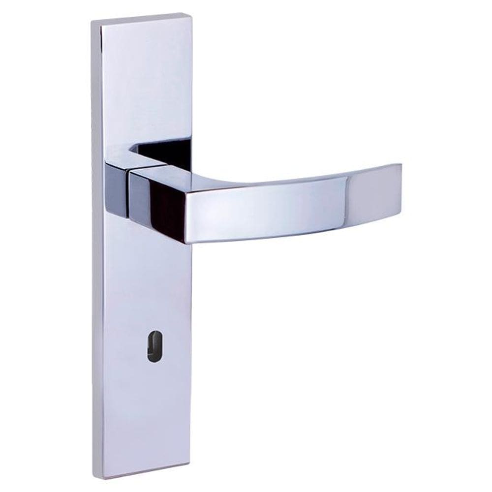 fechadura interna quadratta curva espelho 55mm cromado alianca