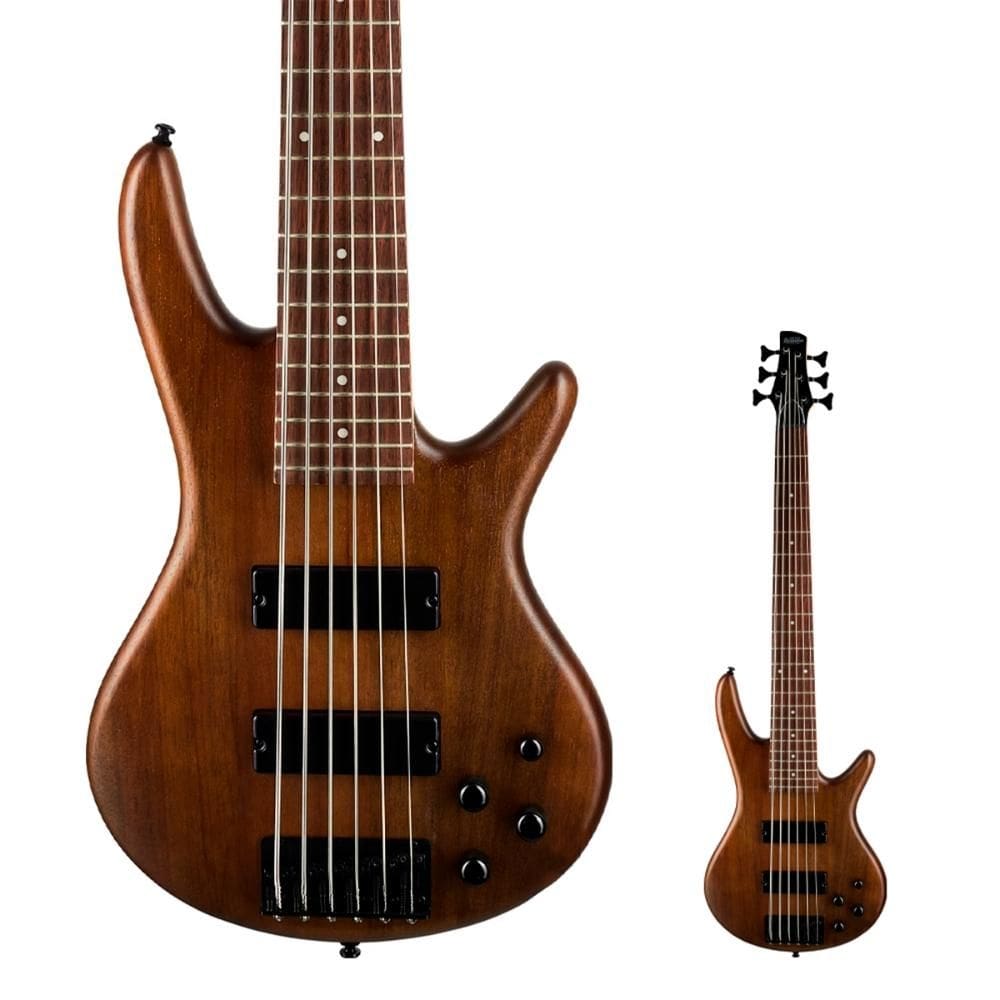 Baixo 6 Cordas Ativo Ibanez GSR206B WNF Walnut Flat