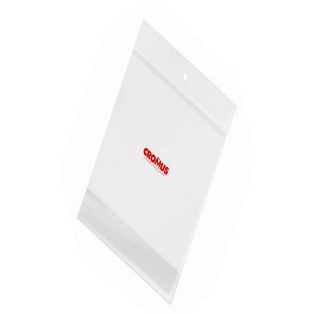 Saco 8x8 Aba Adesivada Com Solapa Cromus Saquinho Transparente Com Furo 1.000 Unidades