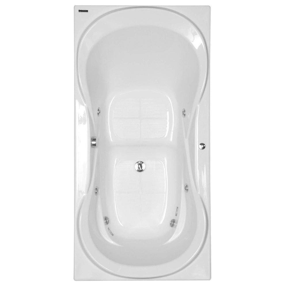Banheira Hidromassagem Astra Due Luxo 180cmx90cmx44cm - 04 Jatos Branco Gel-Coat P3 sem Aquecedor