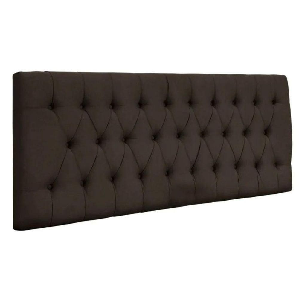Painel Cabeceira Dubai Para Cama Box-1,20 Mt-suede Marrom