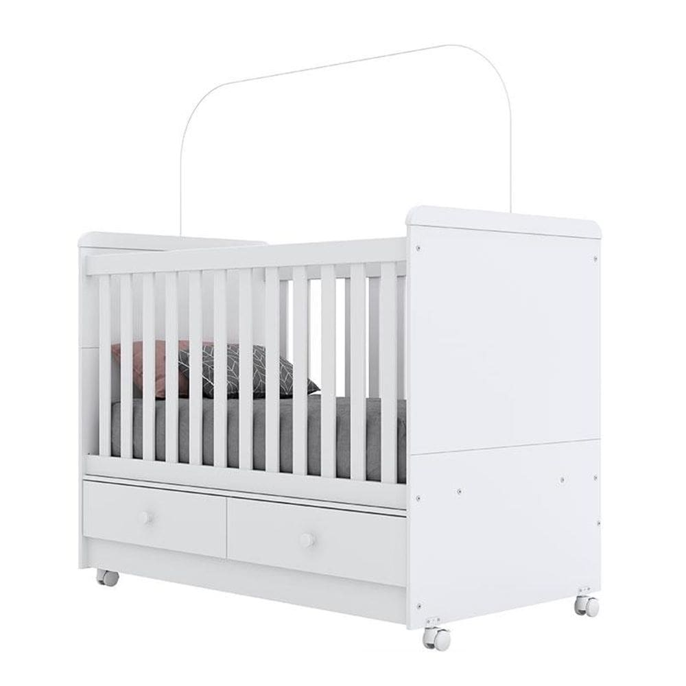 Berço Americano Aquarela Branco Cristal Flex – Henn
