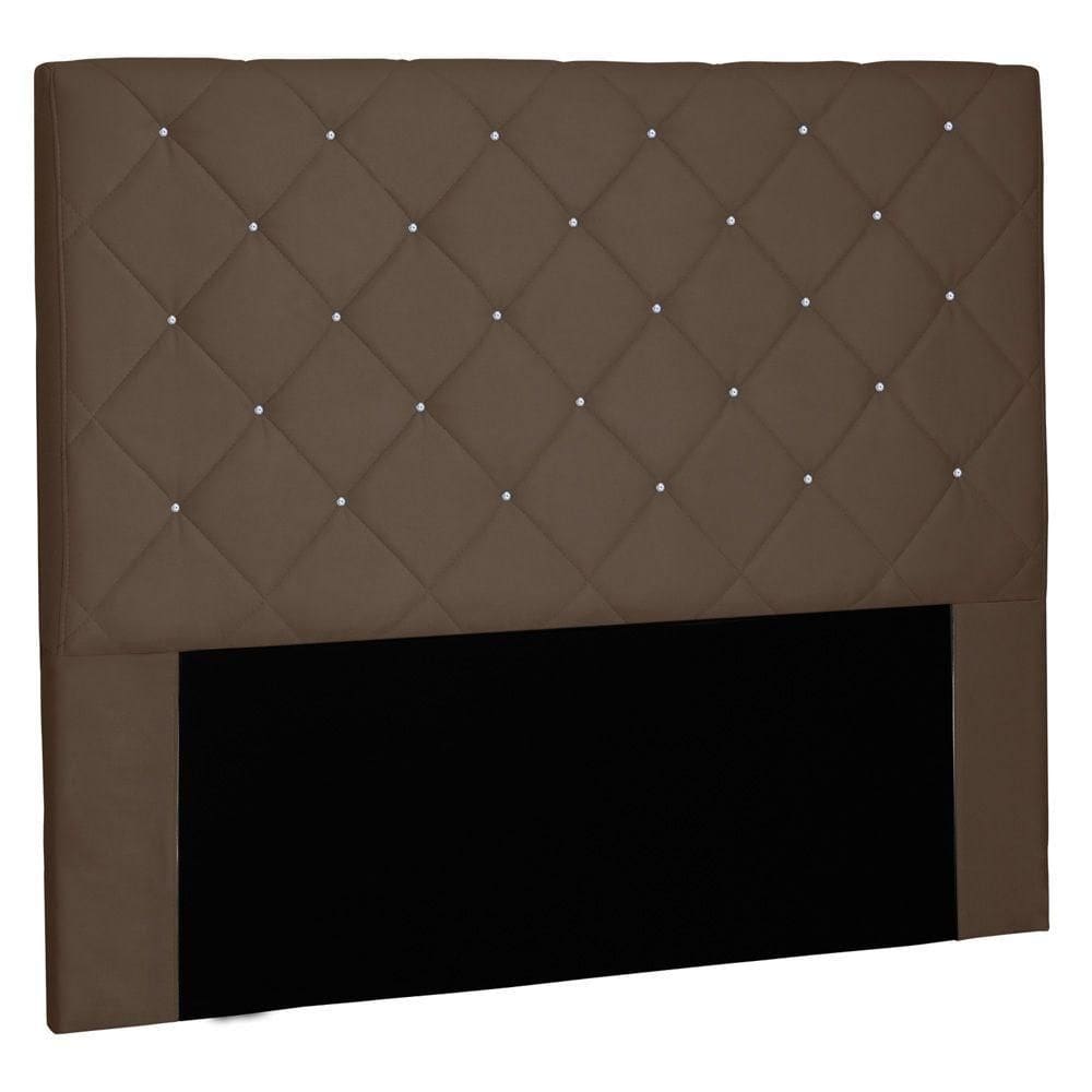 Cabeceira Estofada Box Casal Queen Size 160cm Caramelo