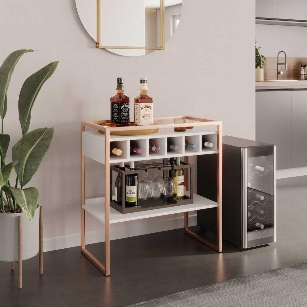 Adegabar Industrial Ferrero Branco Cobre