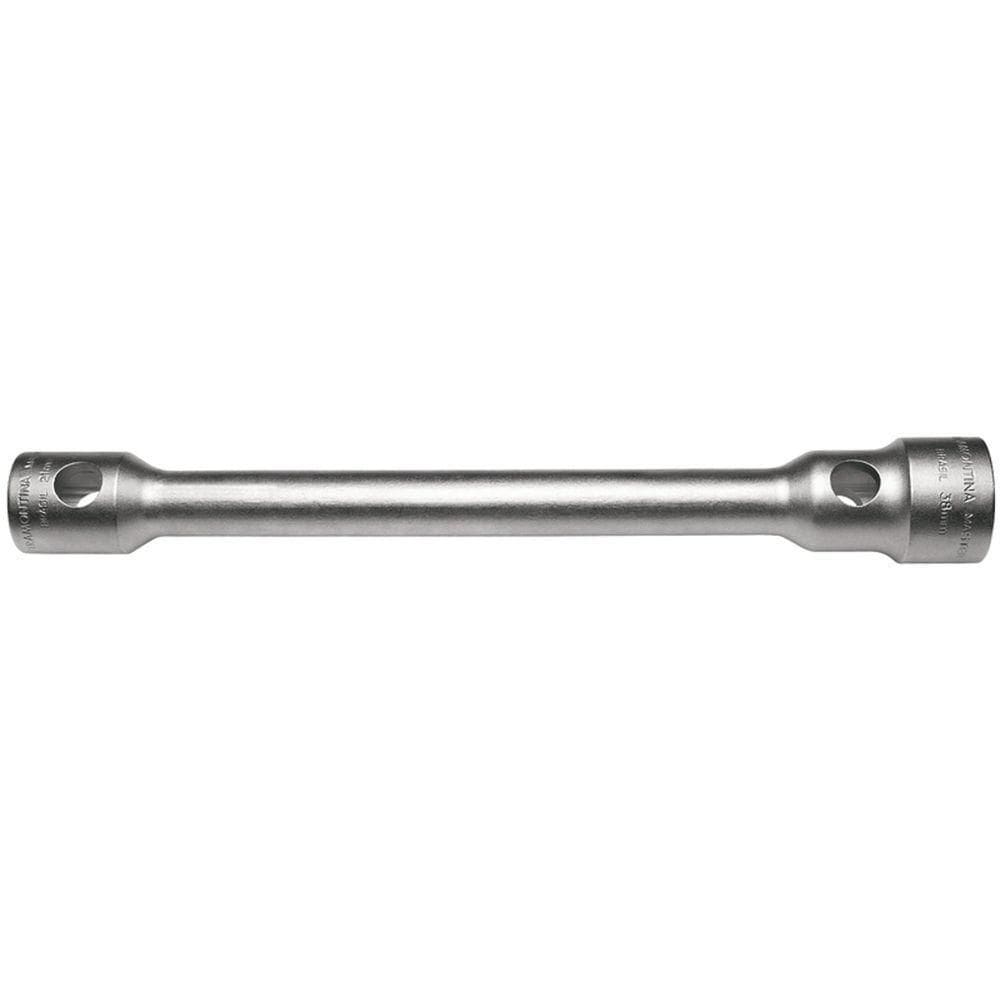 Chave De Roda 24x27 Mm Com Corpo Forjado Em Aço Especial Cromado Com Furo Para Manípulo
