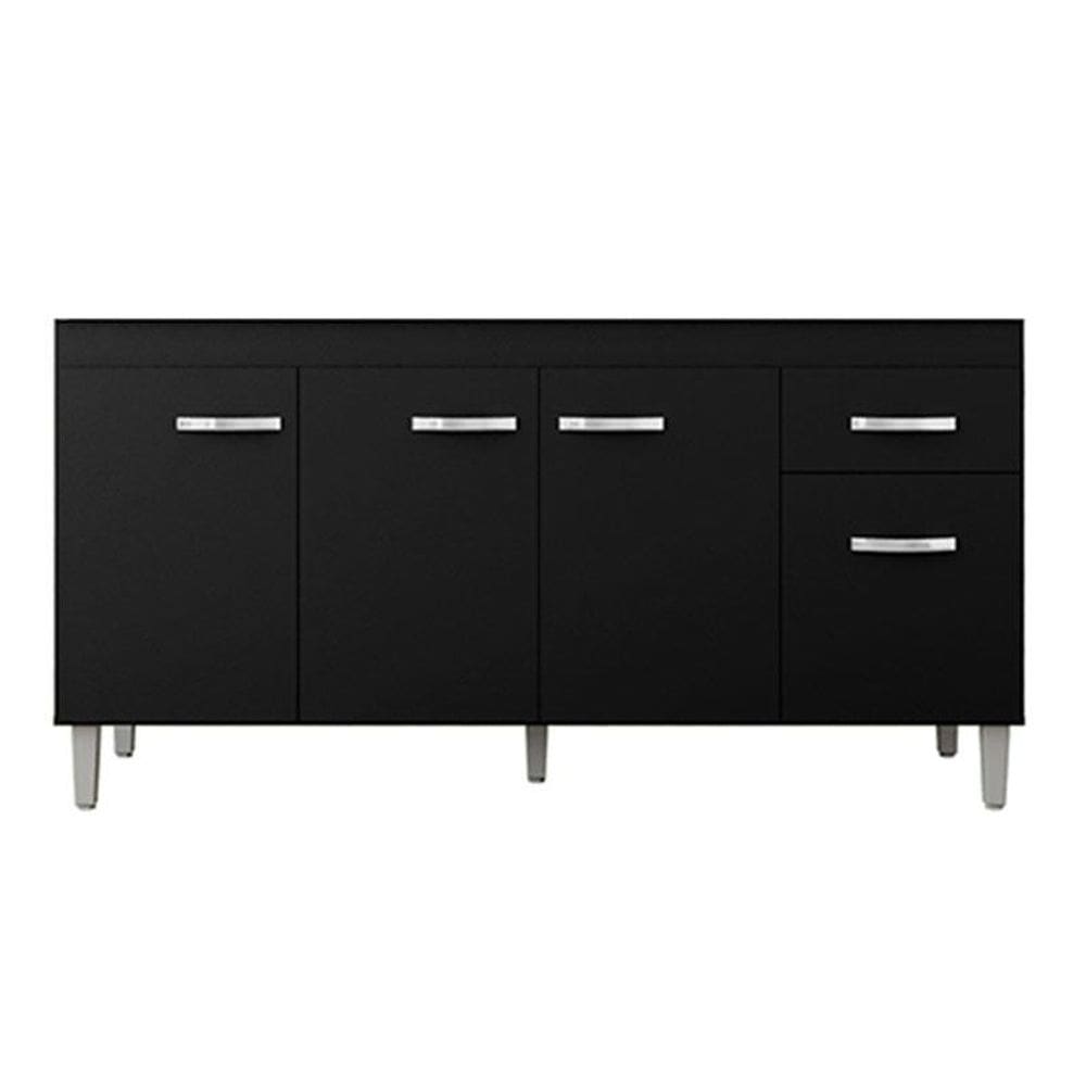 Balcão de Pia Gabriela 150 cm Preto - AJL