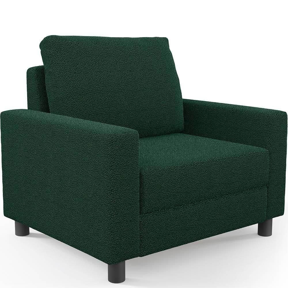 Poltrona Malta Bouclê Verde