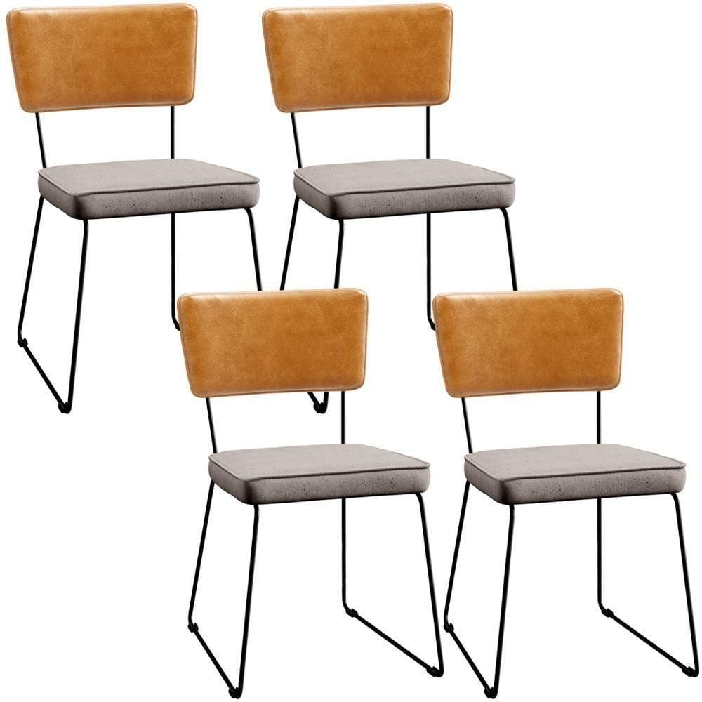 Kit 04 Cadeiras Couríssimo Whisky Linho Bege