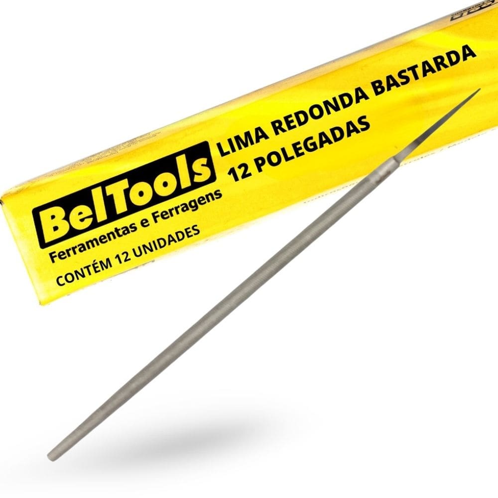 Kit C/ 12 Lima Redonda Bastarda 12 Pol Beltools