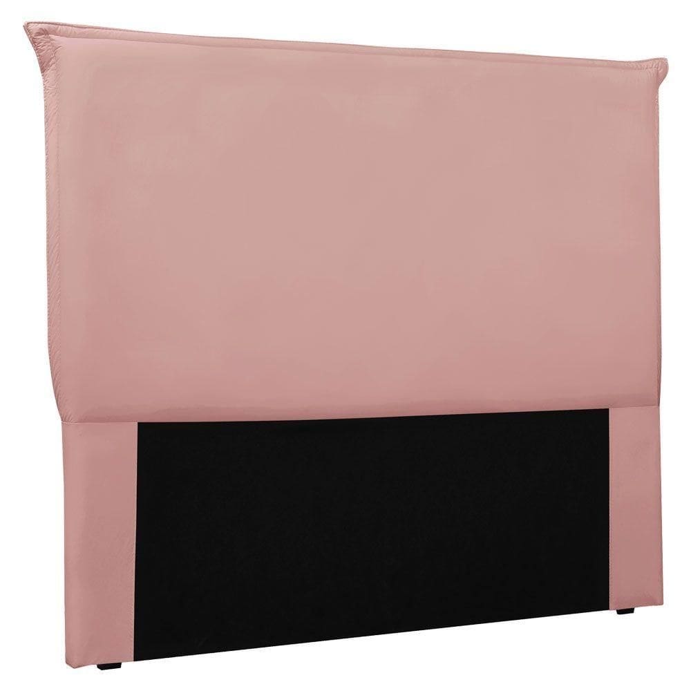 Cabeceira King 1,95m Veneza Veludo Rosa