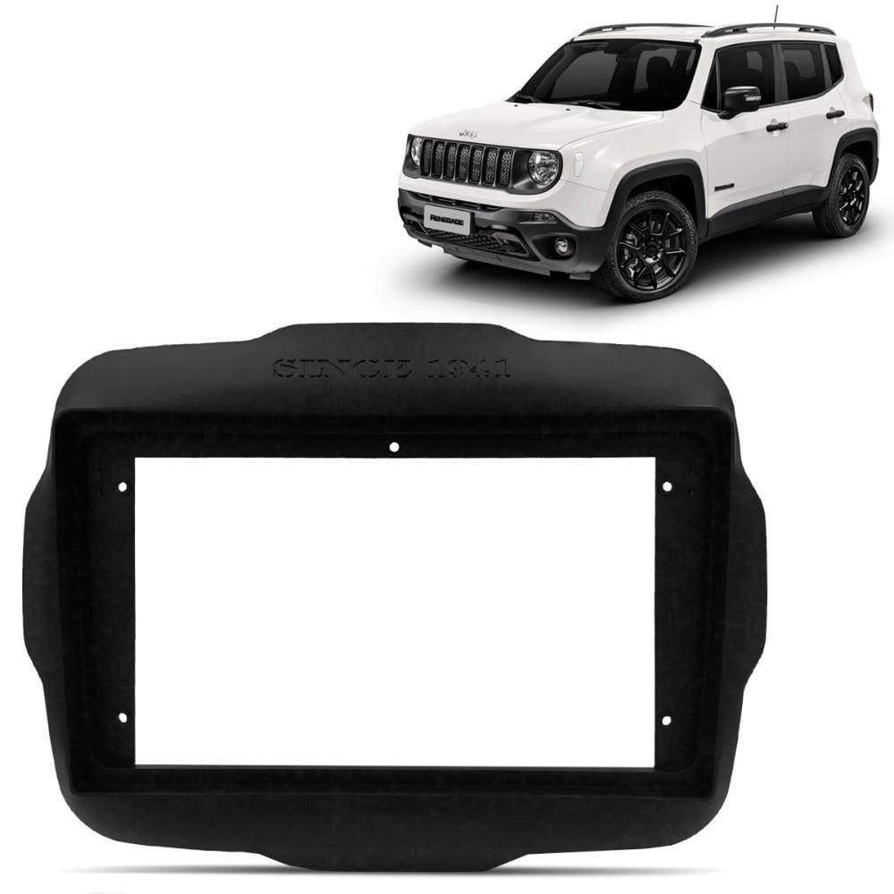 Moldura do Painel Jeep Renegade 2015 a 2021 9 Polegadas Pto