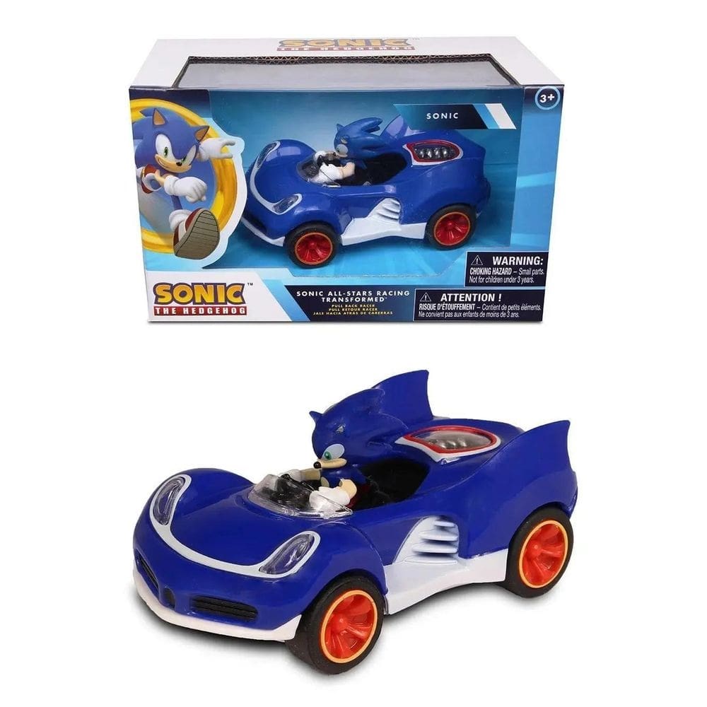 Carrinho Pull Back - Sonic - All Stars Racing - Fun