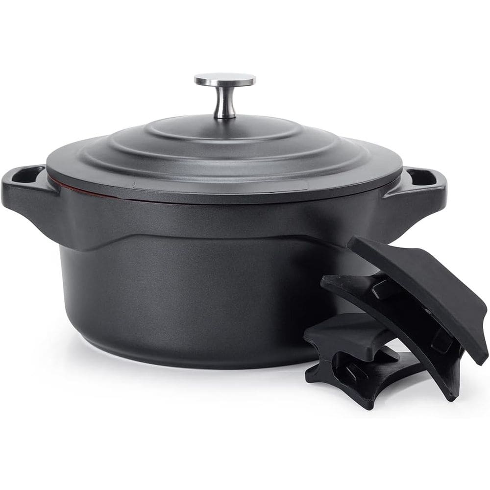 Panela Caçarola Cerâmica 24 Cm Le Cook 4,5 Lt Indução Black