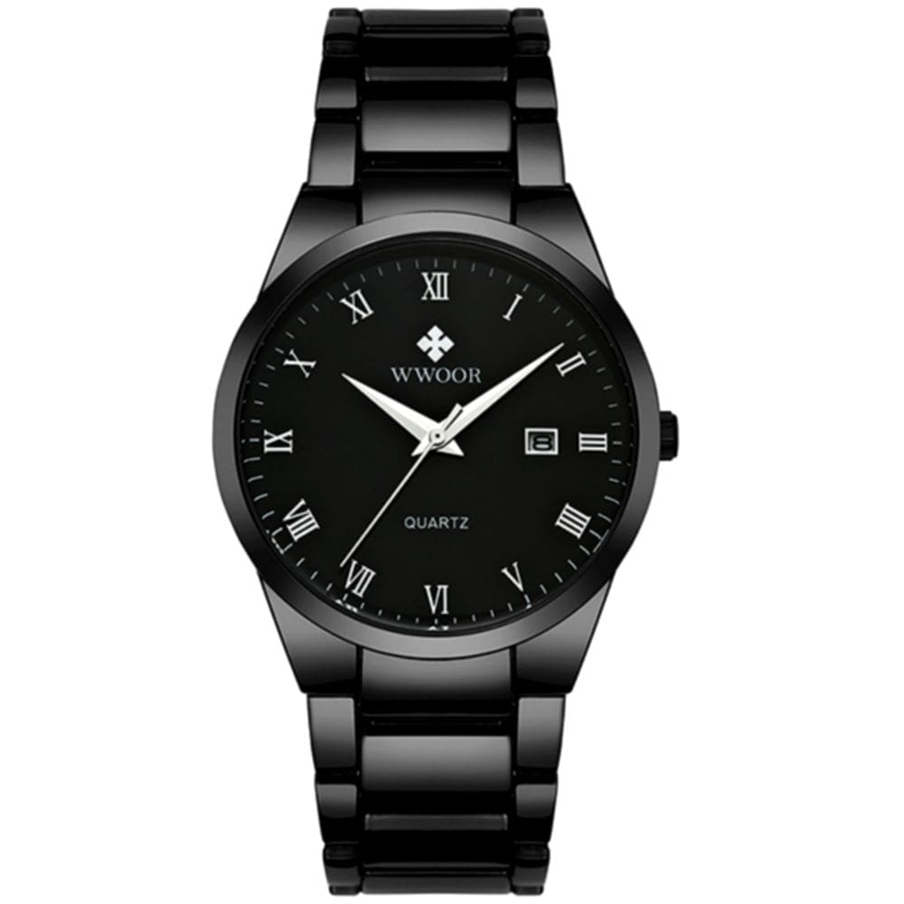 Relógio de Quartzo Masculino com Data automática  em Aço Inoxidavel Casual