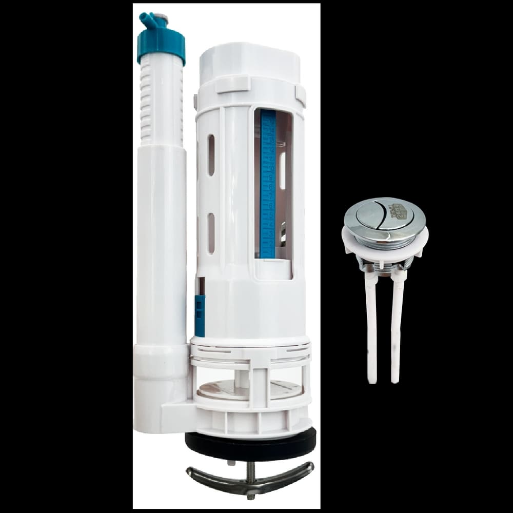 Mecanismo De Descarga Caixa Acoplada Monobloco Smart Depot Com Botão Duplo Acionamento Superior Dual Flush